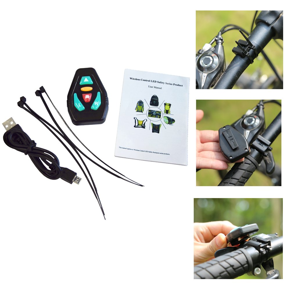 Bike Nook LED Vest Signal Light - Stay Safe While Cycling Day and Night